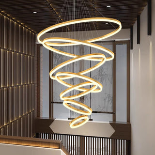 Adel - Modern Multi Ring Hanging Ceiling Chandelier