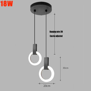 Gala - Modern LED Round Ring Hanging Ceiling Light