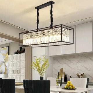 Camelia - Modern Crystal Caged Ceiling Chandelier