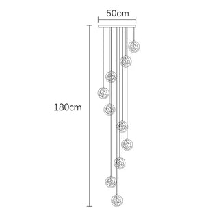 Glaxy - Glass Ball Hanging Pendant Chandelier