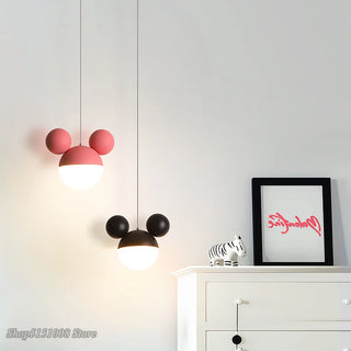 Andrei - Bunny Ears Round Children's Ceiling Pendant Light