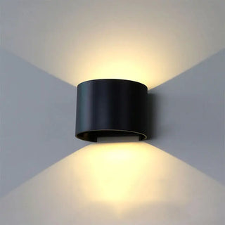 Lewella - Semicircle Waterproof Black Outdoor RGB APP Controlled Wall Light