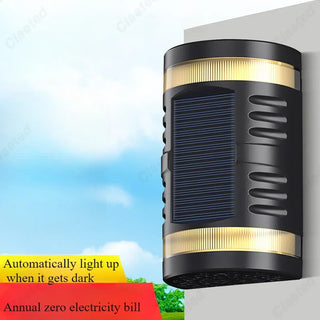 Nelda - Solar Waterproof  Courtyard Projection  Up/Down Wall Light