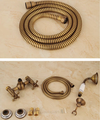 Calley - Vintage Bathtub Mixer Tap Set with Handheld Shower