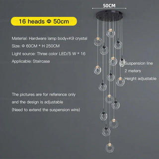 Hoffman - Modern Gold Glass Hanging Round Cluster Chandelier - gold - Chandeliers - Hominator