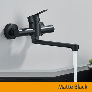 Nikole - Stainless Steel Wall Mounted Dual Hole Mixer Tap