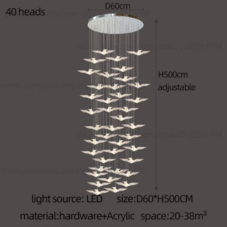 Aviana - Bird Pendant Ceiling Chandelier