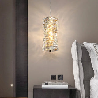 Lorenzo - Modern Twisted Crystal Glass Ceiling Chandelier