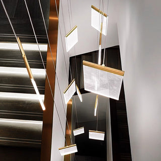 Jude - Modern Teardrop Gold Ceiling Chandelier