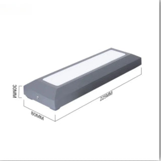 Emrique - Flush-Mount Outdoor Rectangle LED Wall Light