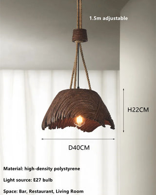 Aleppo - Vintage Hemp Rope Designer Hanging Lamp Fixture
