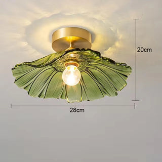 Viola - Glass Hanging Round Patterned Pendant Ceiling Light