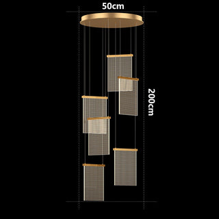 Jude - Modern Teardrop Gold Ceiling Chandelier