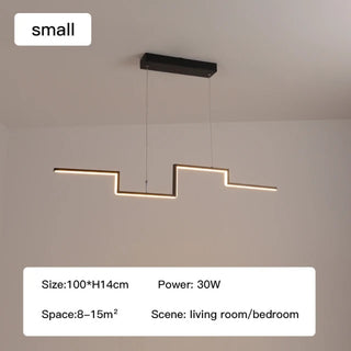 Genom - Long Thin Modern Hanging LED Chandelier