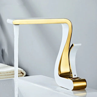 Karas - Modern Curved Single Lever Basin Mixer Tap