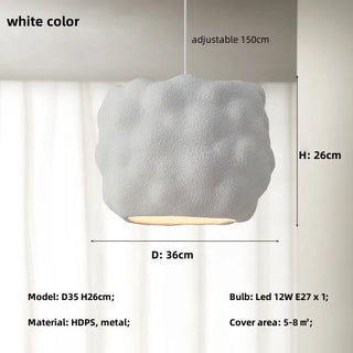 Denver - Japanese White Cloud Bubble Hanging Pendant Ceiling Light