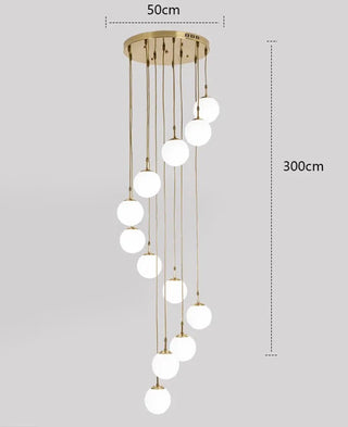 Joshua - Modern Round Hanging LED Ball Ceiling Chandelier