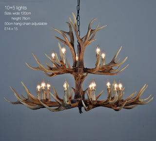 Skye Ridge - Vintage Style Antler Pendant Light – Ideal for Farmhouse or Country Homes