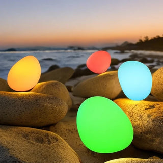 Hipolito - LED Waterproof  USB Chargeable RGB Color Indoor& Outdoor Stone Landscape Lighting