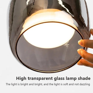 Daniel - Coloured Glass Round Hanging Pendant Ceiling Light