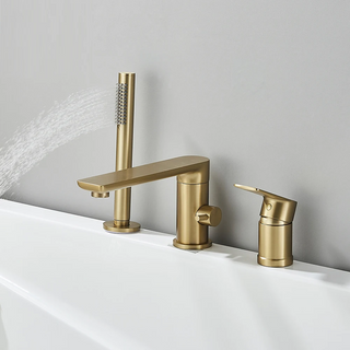 Klaas - Modern 4 Piece Bathtub Tap Set with Handheld Shower