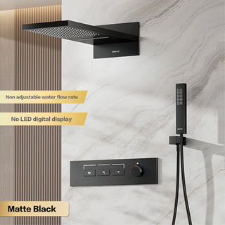 Lazare  - Modern LED Smart Display Wall Mounted Shower Set Multi Function