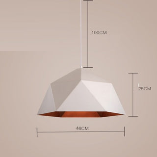 Ivy - Hanging Geodesic Dome Multi Edge Pendant Ceiling Light