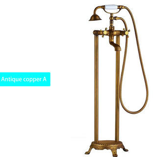 Barnaba - Floor Mounted Bathtub Dual Handle Shower Tap Set