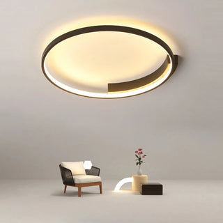 Nirgua - Modern Flush Mount Circular Rimmed Ceiling Light