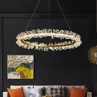 Gita - Modern Round Crystal Ceiling Chandelier