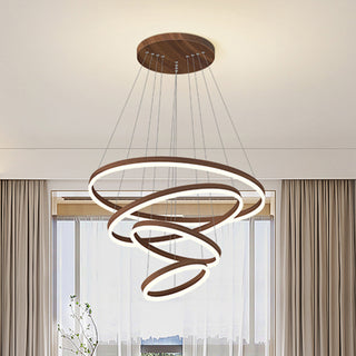 Adel - Modern Multi Ring Hanging Ceiling Chandelier