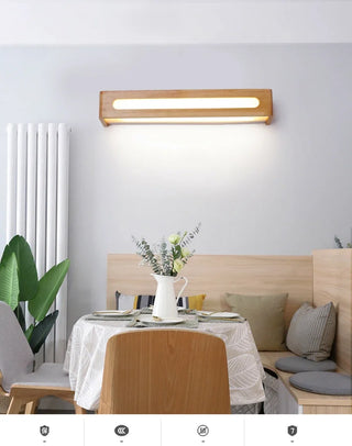 Gisselle - Solid Wood Sconce Bathroom Makeup Mirror Wall Lights