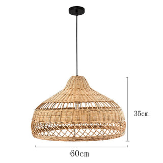 Faye - Handmade Wicker Rattan Pendant Ceiling Light
