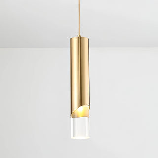 Kumla - Modern Gold Hanging Tube Pendant Ceiling Light