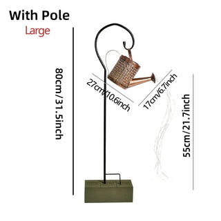 Cleora - Solar Watering Can Outdoor Floor Light