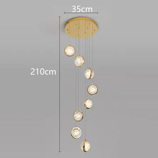 Gennie - Crystal Ceiling Pendant Chandelier