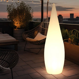 Aquessa RGB water drop outdoor floor lamp with remote control for garden and patio