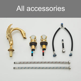 Teofila - Swan Style Basin Hot/Cold Mixer Tap