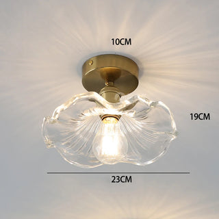 Viola - Glass Hanging Round Patterned Pendant Ceiling Light