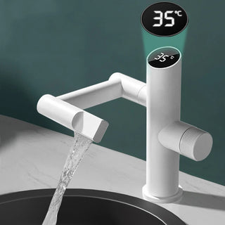 Delois - Modern Rotating Digital Display Basin Mixer Tap-