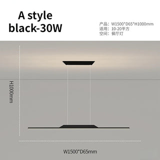 Emiliano - Modern Thin Curved Bar Ceiling Light Chandelier