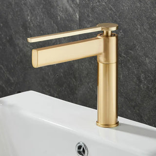 Barak - Thin Single Lever Deck Mounted Basin Mixer Tap