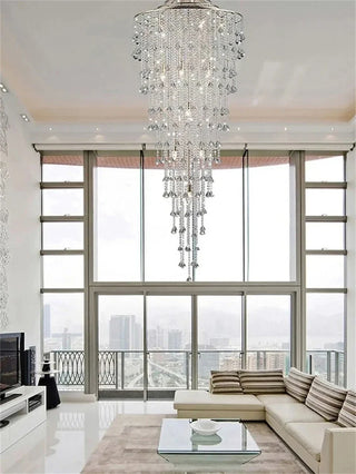 Orabella - Modern Glam Crystal Beaded Pendant Chandelier – Ideal for Foyers & Living Spaces