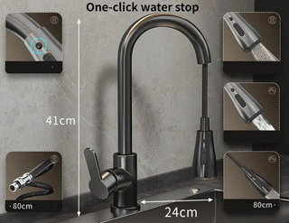 Gena - Pull Down Cold/Hot Water Dual Purpose Tap