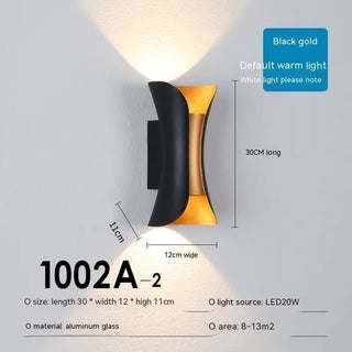 Melina - LED Aluminum IP65 Waterproof Outdoor Wall Lamp