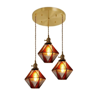 Jenicka - Modern LED Pendant Coloured Glass Ceiling Light