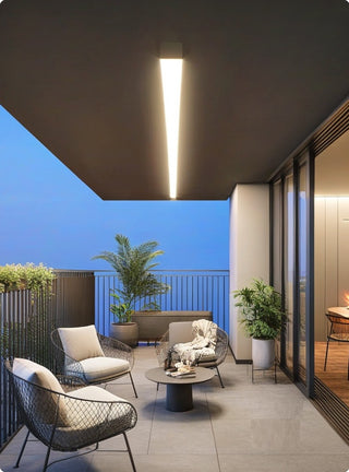 Leonidas - Modern Long Strip LED Outdoor Wall Light