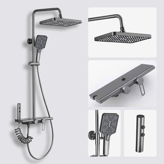 Celandine - Modern LED Rainfall Shower System with Temperature Display and Four Functions