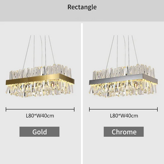 Jason - Up/Down Crystal Glass Round Hanging Ceiling Light Chandelier