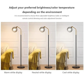 Jeanette - Modern Glass Orb Table Lamp